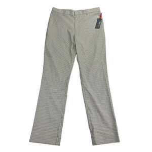 Tommy Hilfiger Mens TH Flex Tate Modern Fit Stretch Plaid Dress Pants Tan 36x34